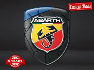 Fiat Abarth Adesivi Cupola Alta Qualità Professionali Regolabili